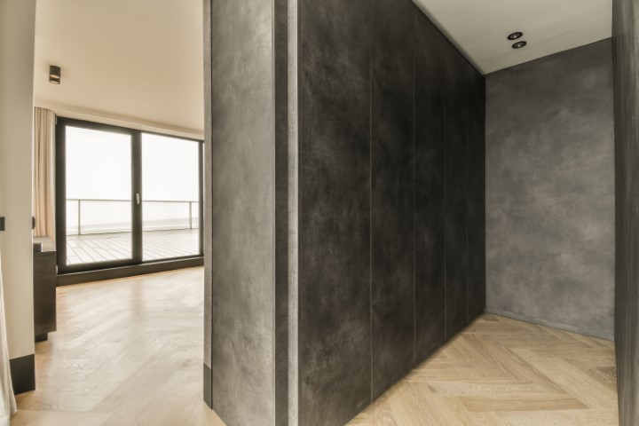 Betonlook binnenwand met PanelPro wandafwerking